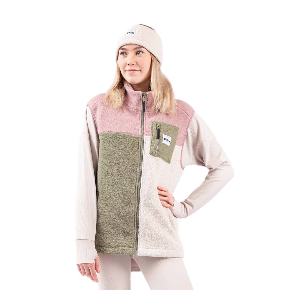 Eivy Lumberjackie Womens Sherpa Vest 2024 Faded Blocks