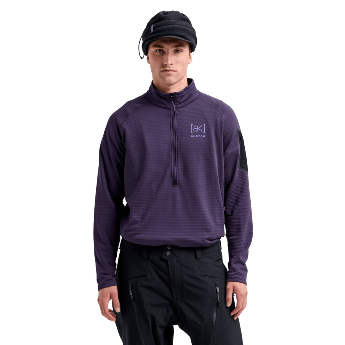 Burton AK Helium Mens Grid Fleece Half Zip 2027