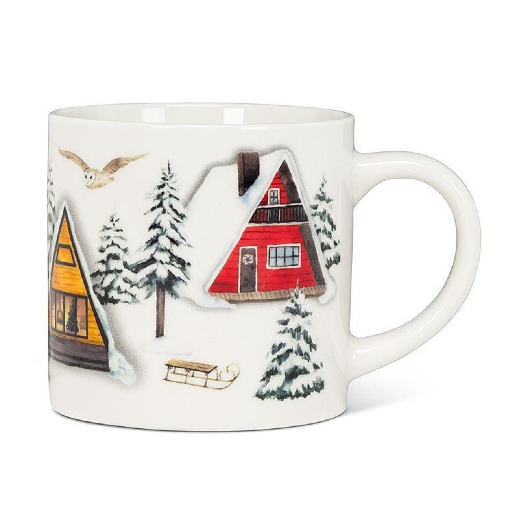 Abbott Winter Cabins Mug - Skiis & Biikes