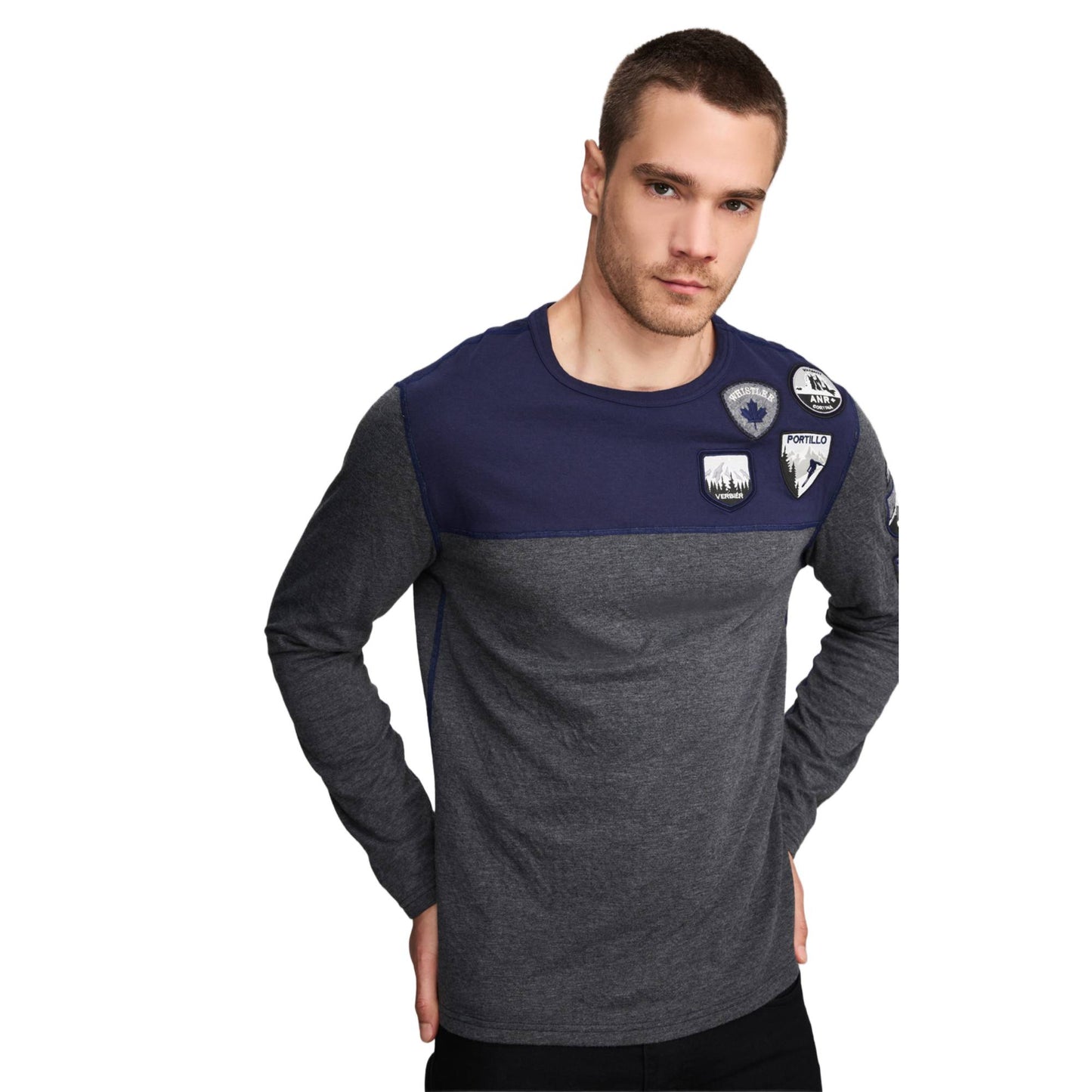 Alp N Rock Ski Patch II Mens Crew Shirt 2025 - Skiis & Biikes