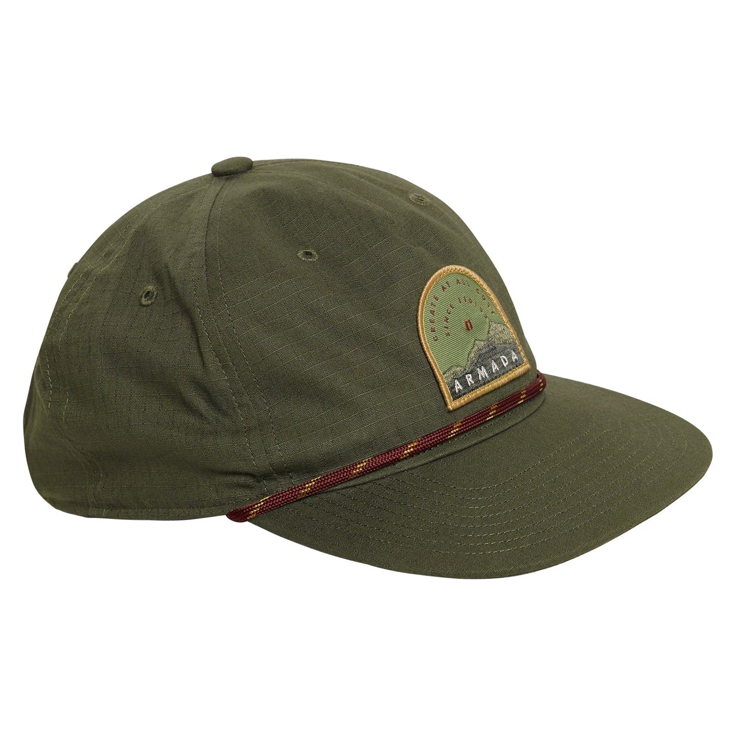 Armada Five Panel Adult Ripstop Cap - Skiis & Biikes