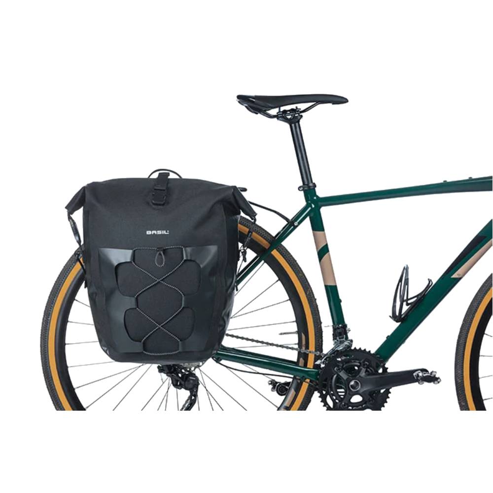 Basil Navigator Pannier Bag Single 32L Black - Skiis & Biikes