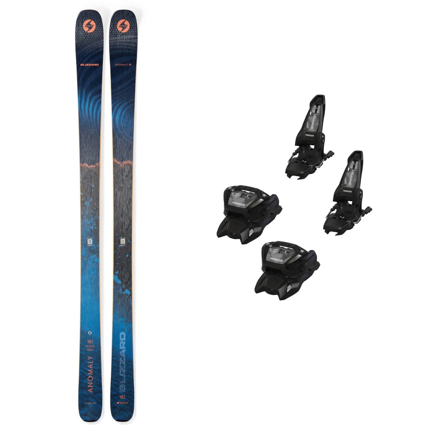 Blizzard Anomaly 88 Ski + Griffon 13 Bindings 2026 Bundle - Skiis & Biikes