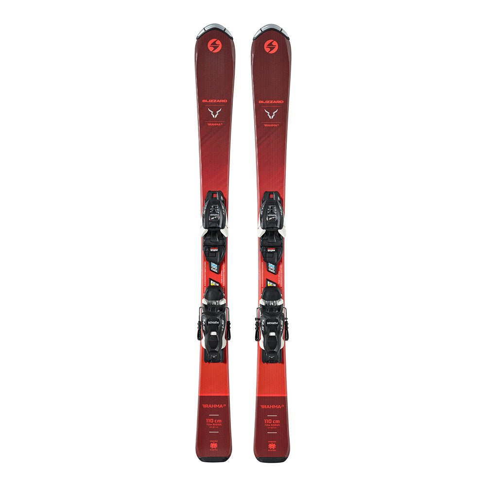 Blizzard Brahma Junior Ski + FDT 7 Binding 2023 Red 140 - Skiis & Biikes