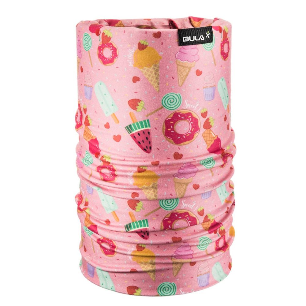 Bula Double Printed Junior Necktube - Skiis & Biikes