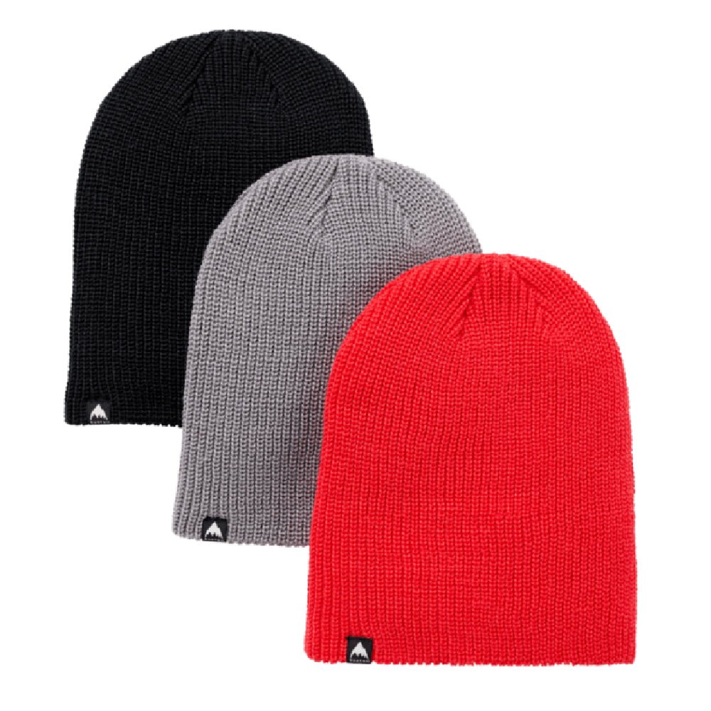 Burton DND Recycled Adult Beanie (3 Pack) - Skiis & Biikes