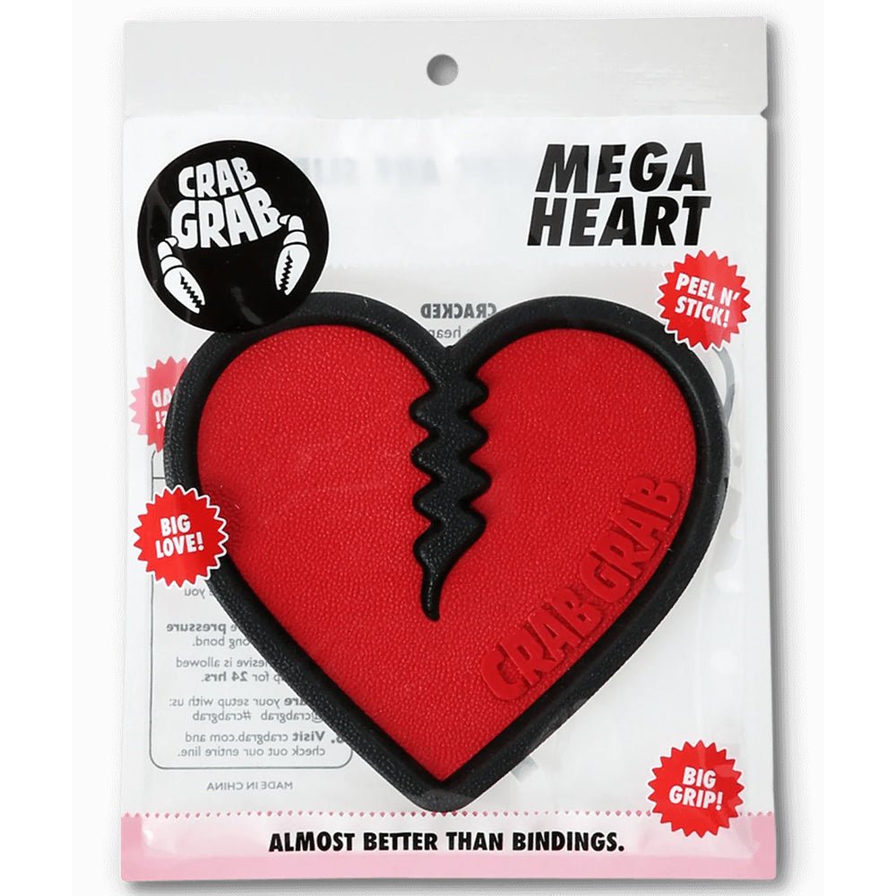 Crab Grab Mega Heart Stomp Pad - Skiis & Biikes