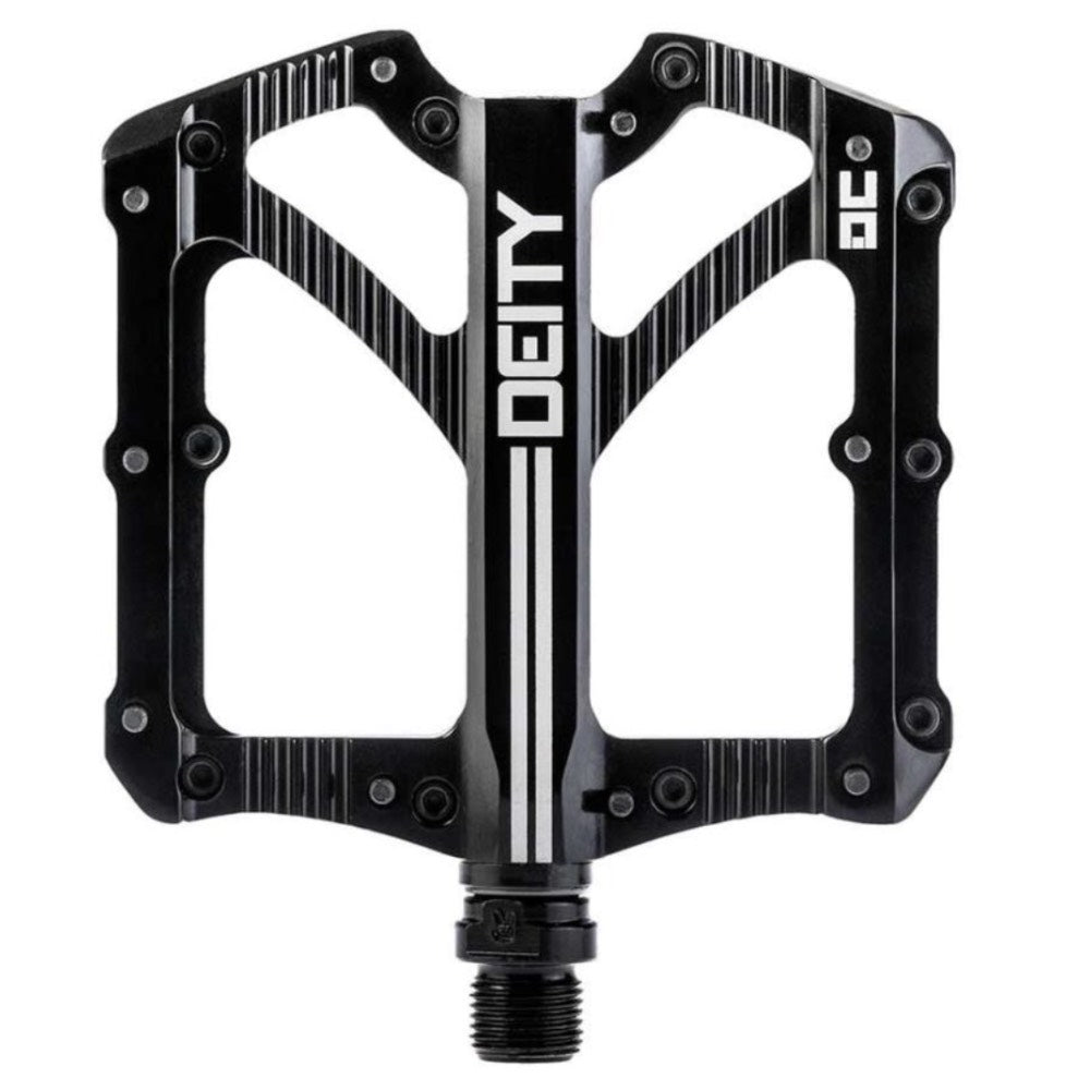 Deity Bladerunner Platform Pedals Aluminum Cr - Mo 9/16'' Black Pair - Skiis & Biikes