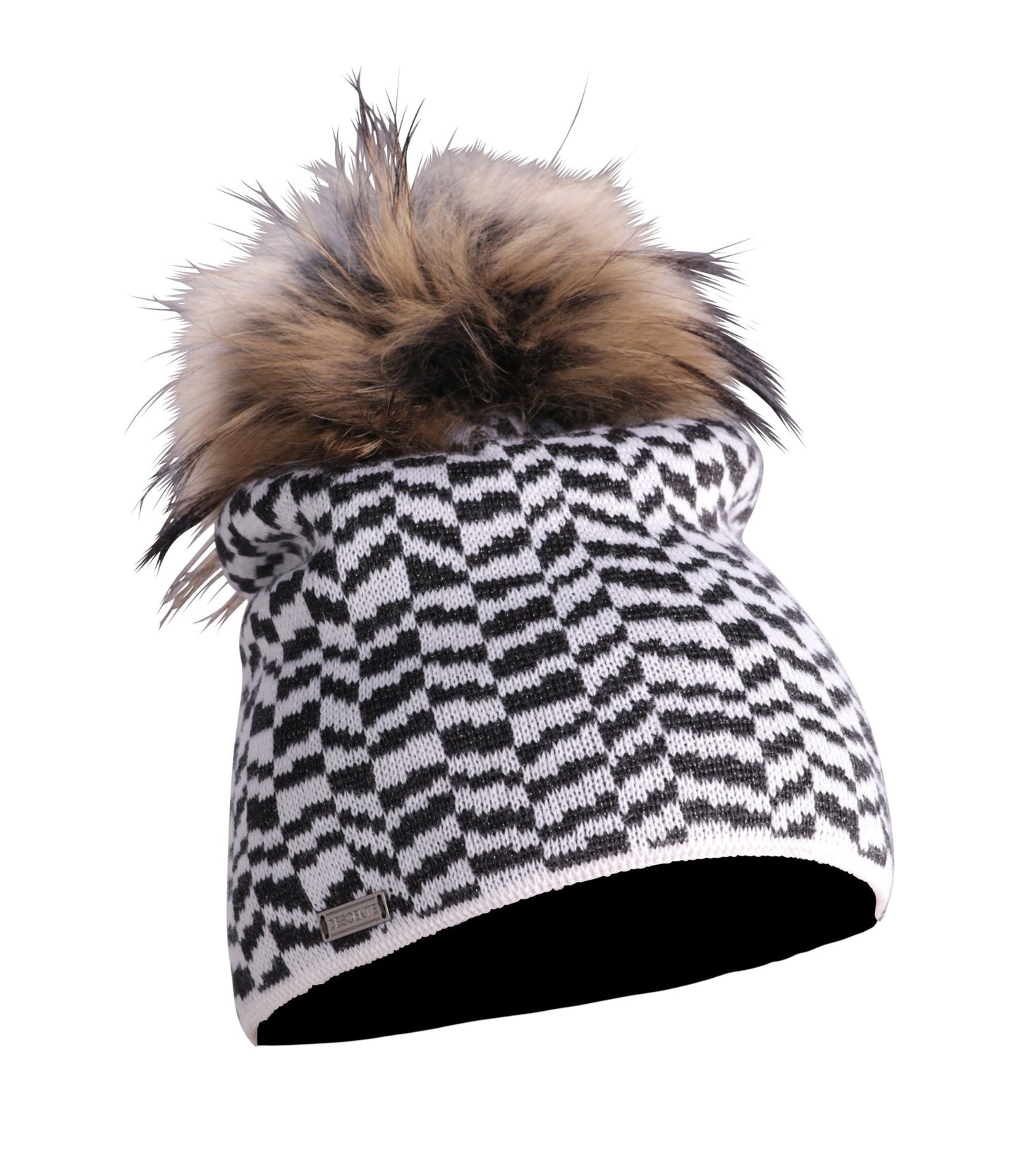 Descente Teagon Fur Pom Ladies Hat - Skiis & Biikes
