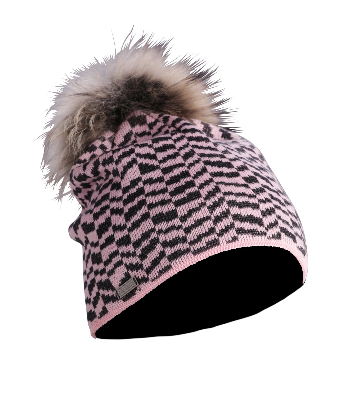 Descente Teagon Fur Pom Ladies Hat - Skiis & Biikes