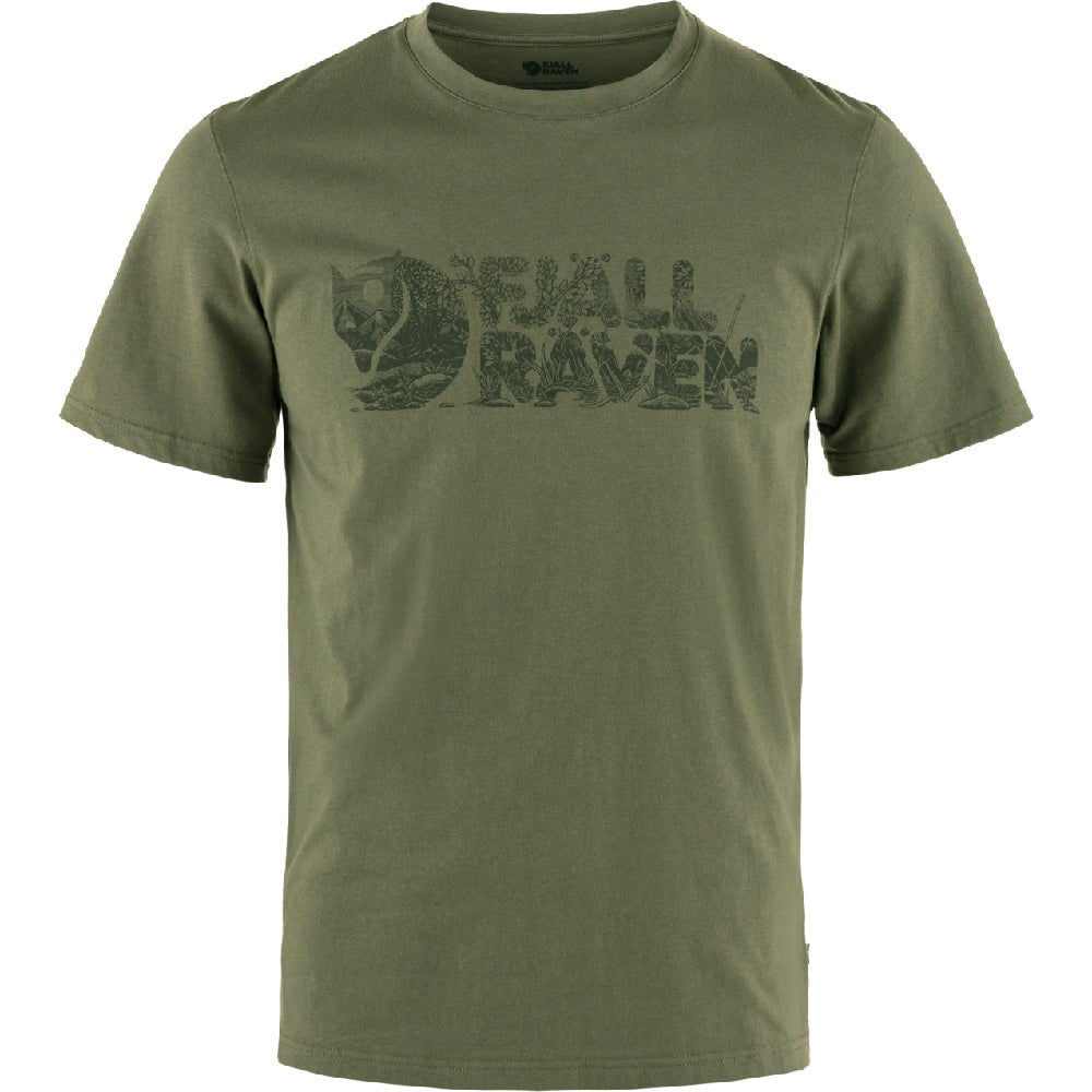 Fjallraven Lush Logo Mens T-shirt 2024 - Skiis & Biikes