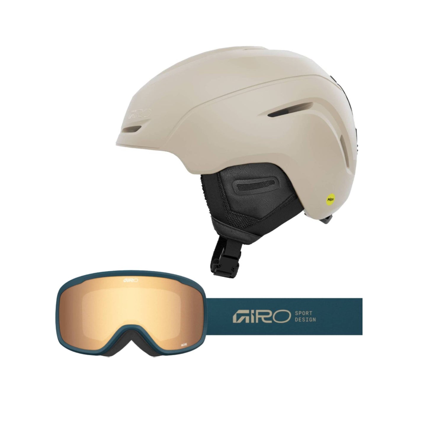 Giro Avera MIPS Womens Helmet + Moxie Womens Goggles 2026 Bundle - Skiis & Biikes