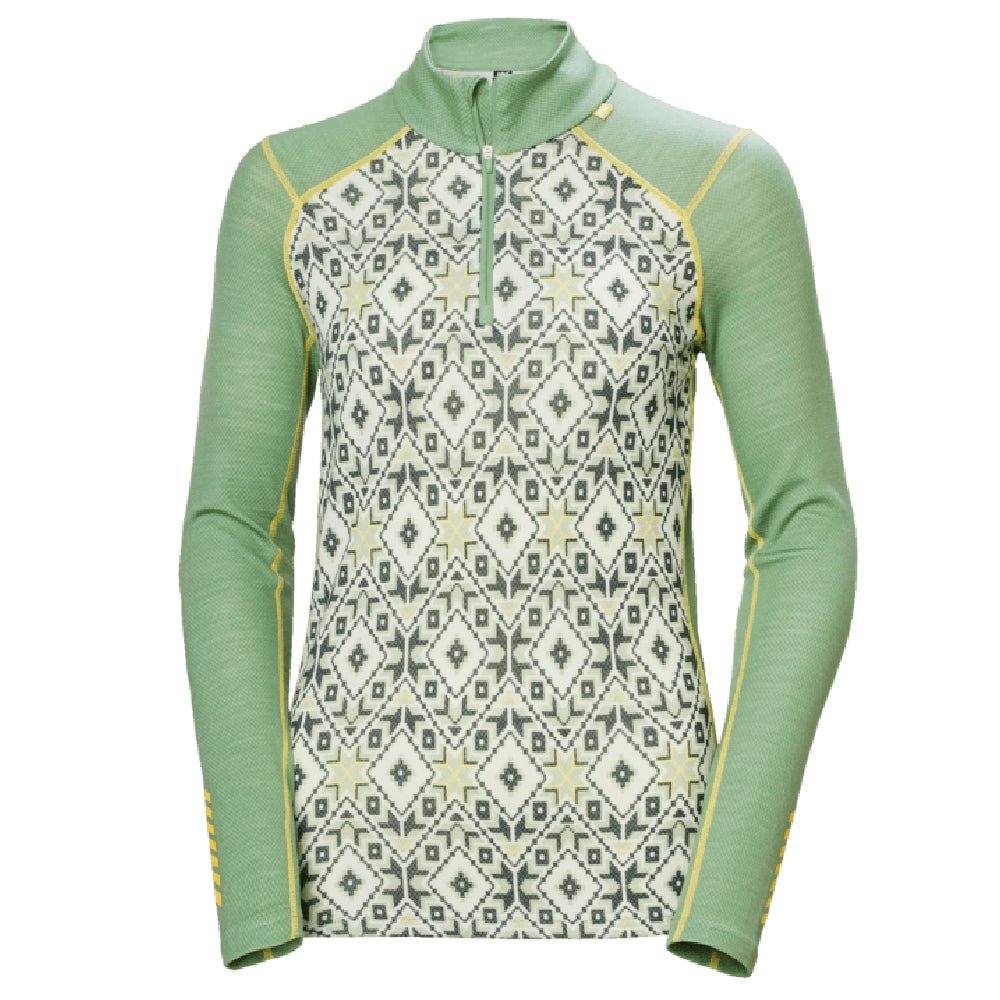 Helly Hansen Merino Midweight Graphic Womens Halfzip 2023 - Skiis & Biikes