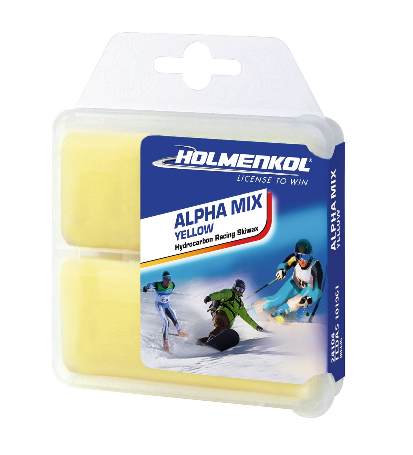 Holmenkol Alpha Mix 0degC to - 4degC Wax Yellow 2x35g - Skiis & Biikes