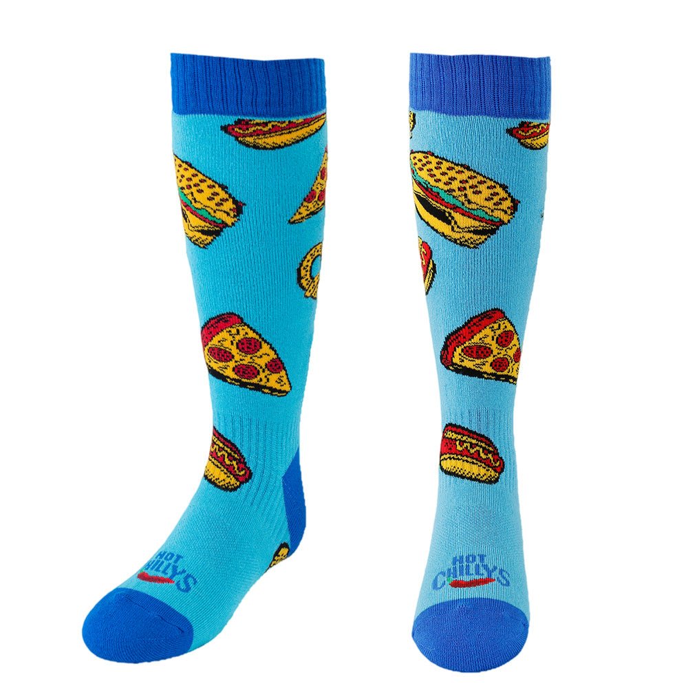 Hot Chilly's Snack Youth Mid Volume Sock - Skiis & Biikes