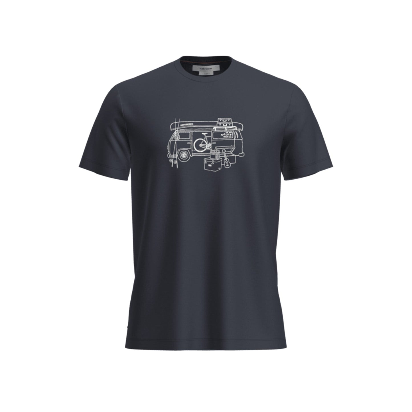 Icebreaker 150 Tech Lite Mens SS Tee Van Life - Skiis & Biikes