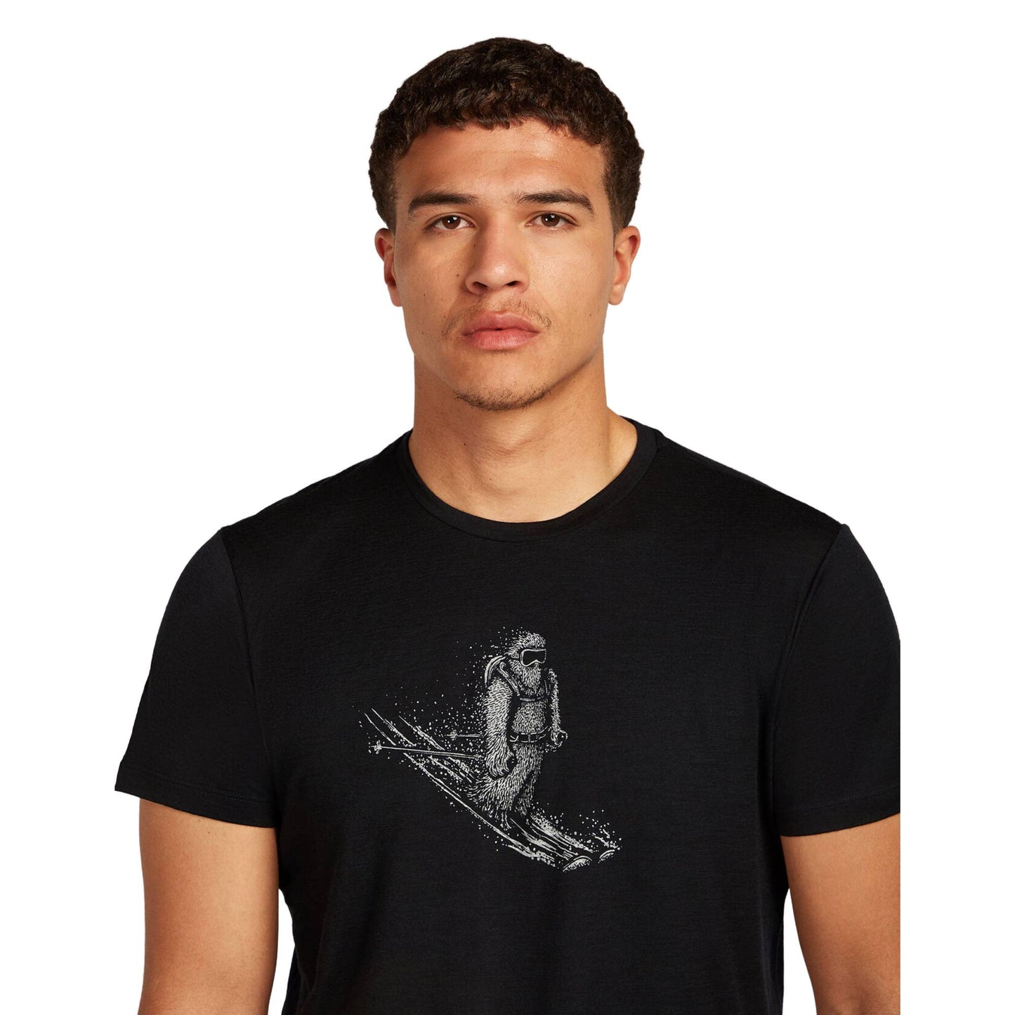 Icebreaker 150 Tech Lite Skiing Yeti Mens SS Tee - Skiis & Biikes