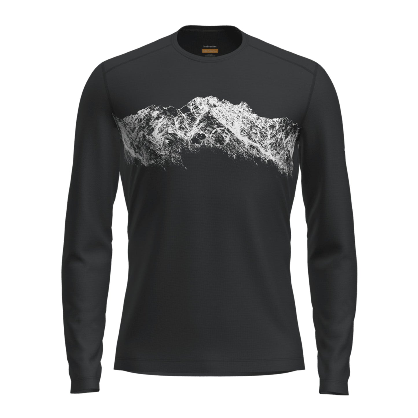 Icebreaker 200 Oasis Mens LS Crewe Remarkables - Skiis & Biikes