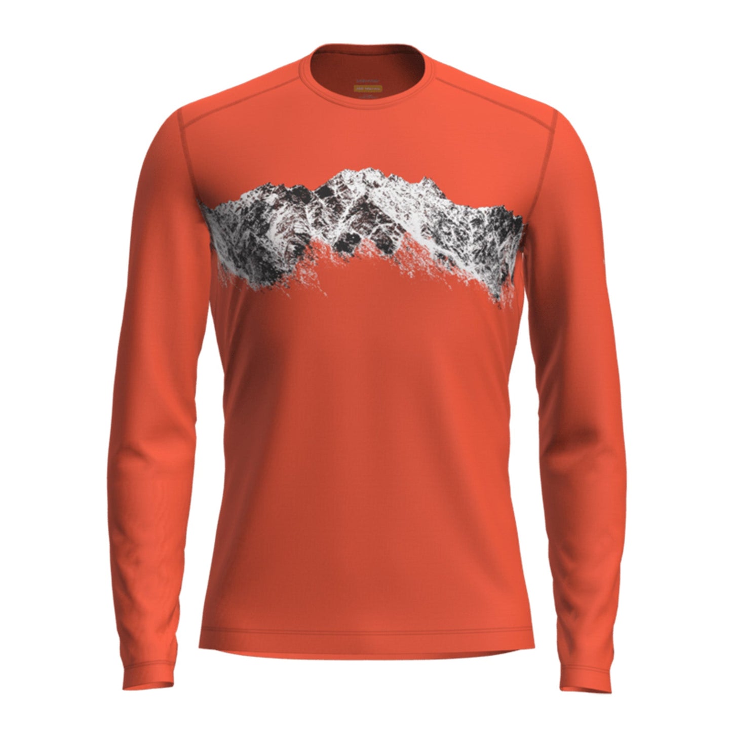 Icebreaker 200 Oasis Mens LS Crewe Remarkables - Skiis & Biikes