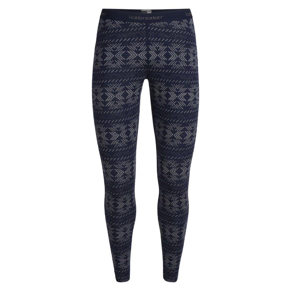 Icebreaker 250 Vertex Crystaline Womens Leggings - Skiis & Biikes