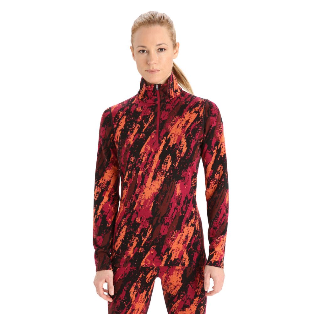 Icebreaker 250 Vertex Sedimentary Womens LS Half Zip - Skiis & Biikes