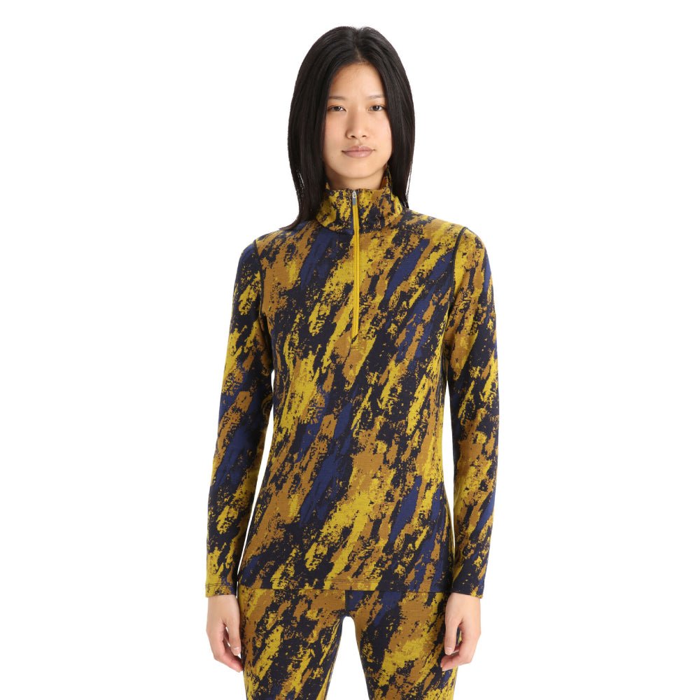 Icebreaker 250 Vertex Sedimentary Womens LS Half Zip - Skiis & Biikes
