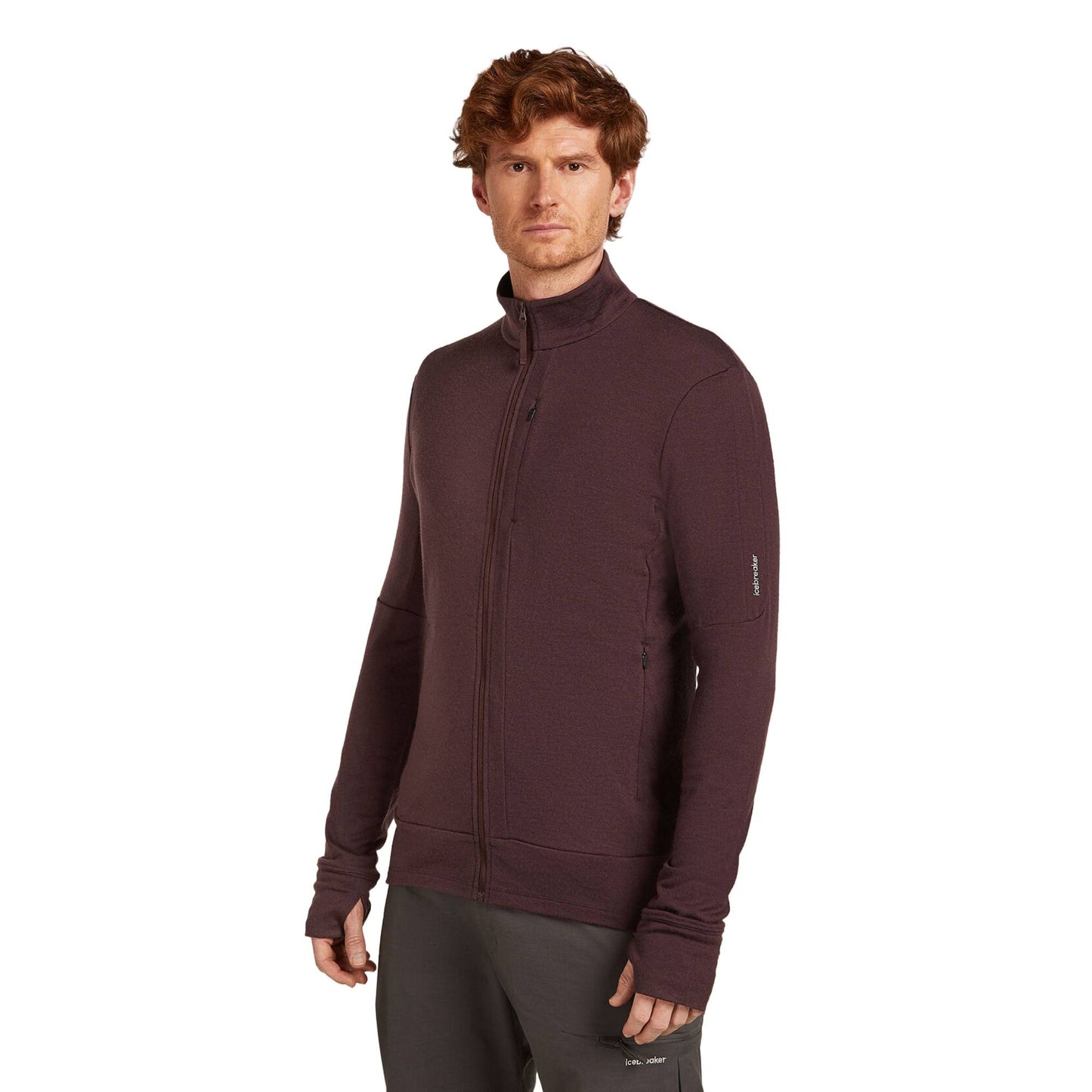 Icebreaker 260 Quantum Mens LS Zip - Skiis & Biikes