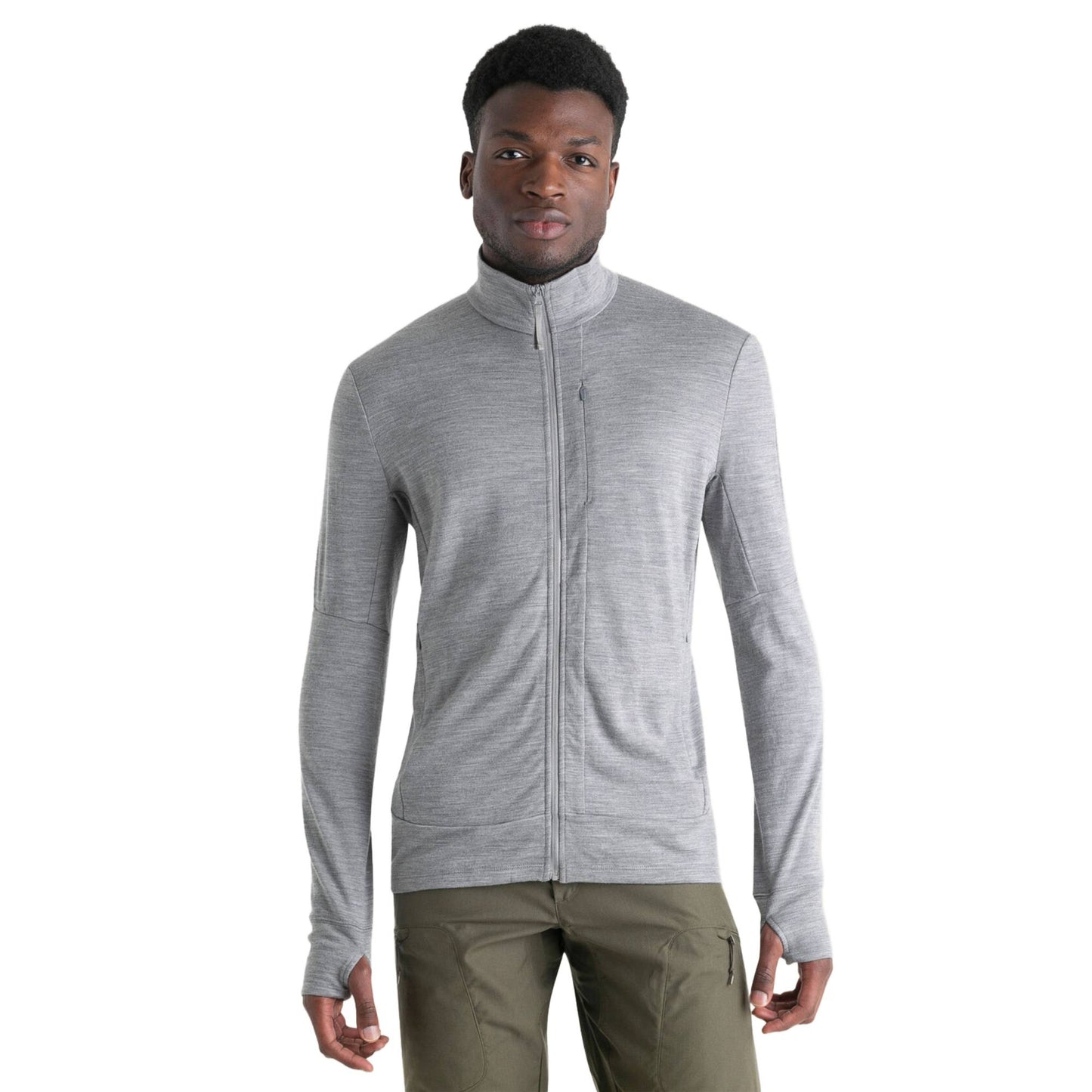 Icebreaker 260 Quantum Mens LS Zip - Skiis & Biikes