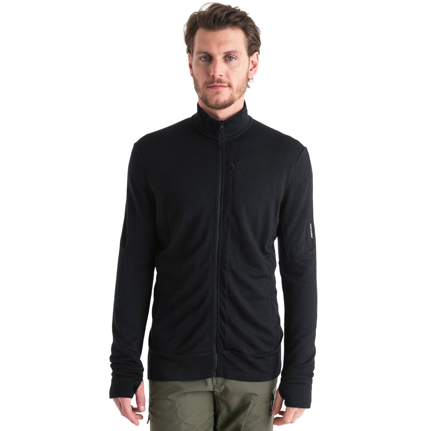 Icebreaker 260 Quantum Mens LS Zip - Skiis & Biikes