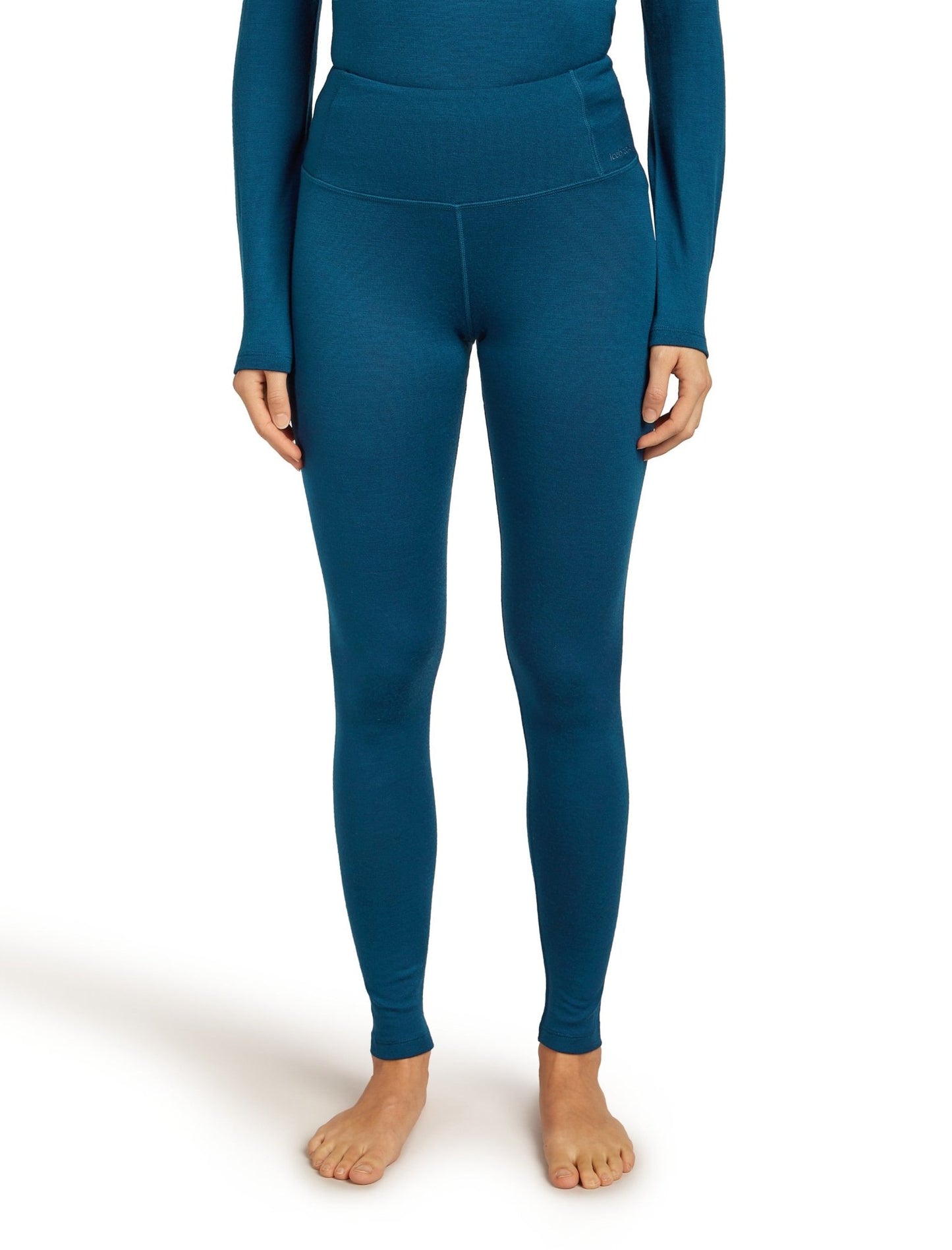 Icebreaker 260 Tech Womens High Rise Leggings - Skiis & Biikes