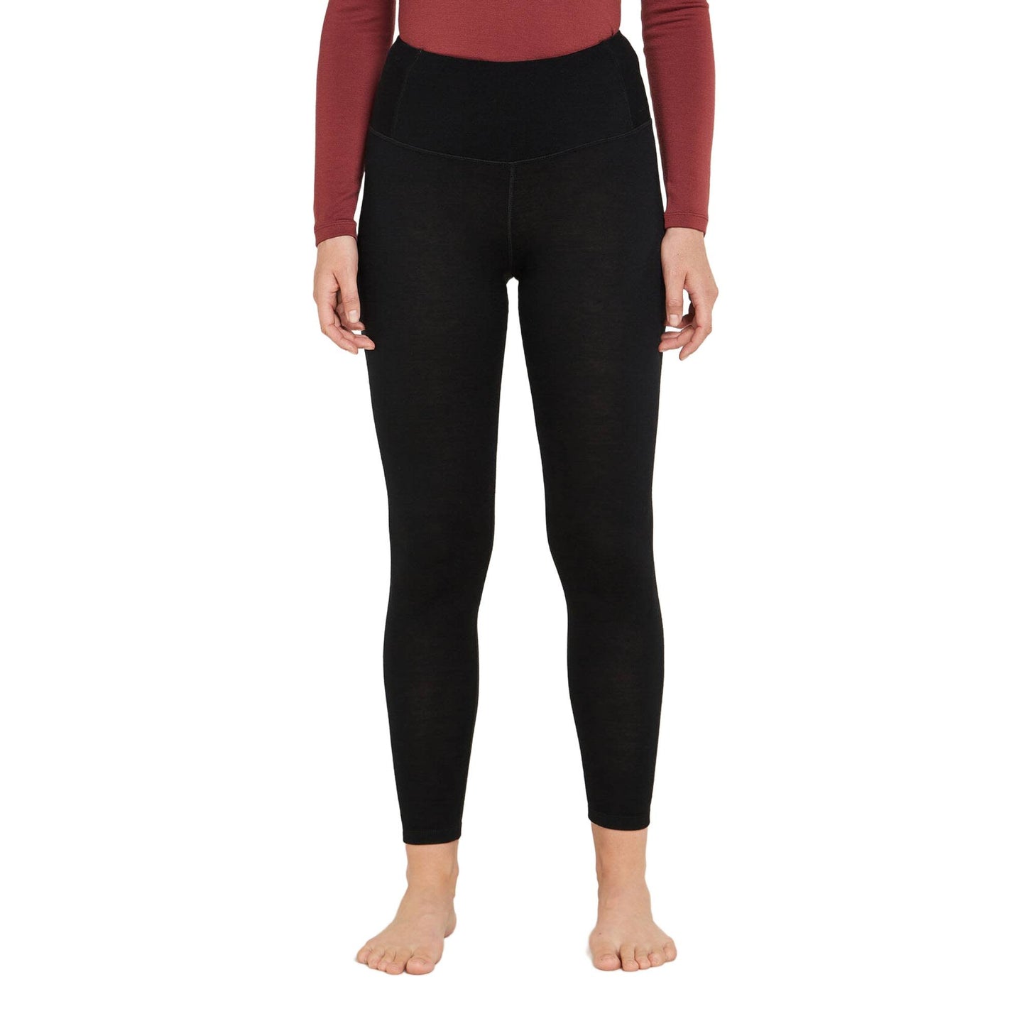 Icebreaker 260 Tech Womens High Rise Leggings - Skiis & Biikes