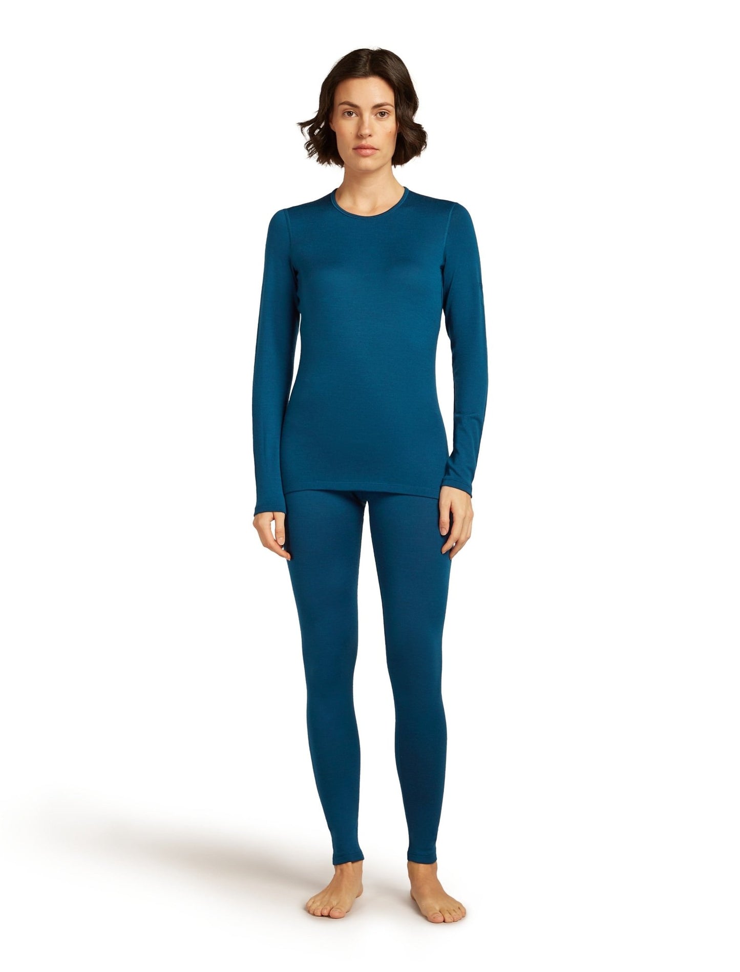 Icebreaker 260 Tech Womens High Rise Leggings - Skiis & Biikes