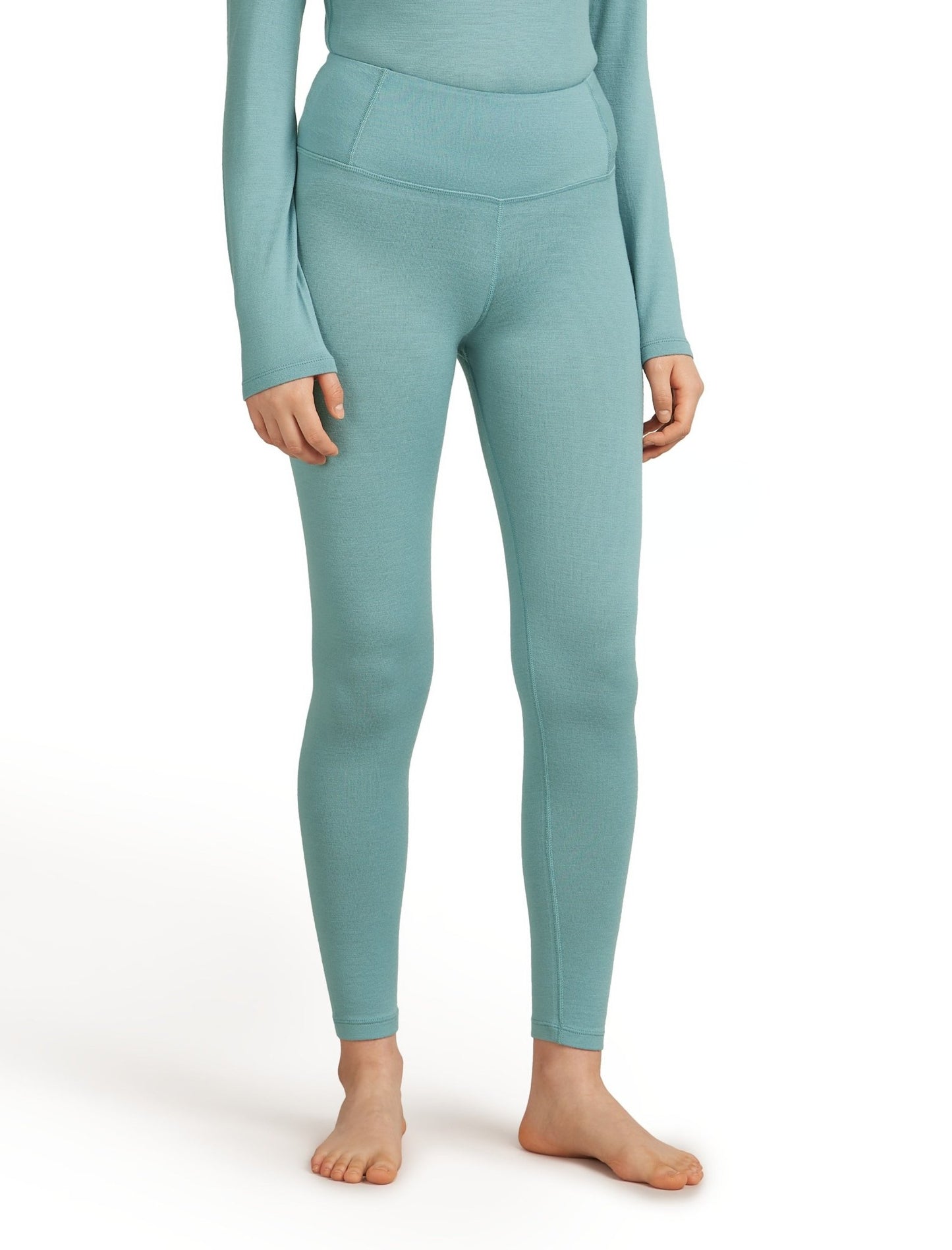 Icebreaker 260 Tech Womens High Rise Leggings - Skiis & Biikes