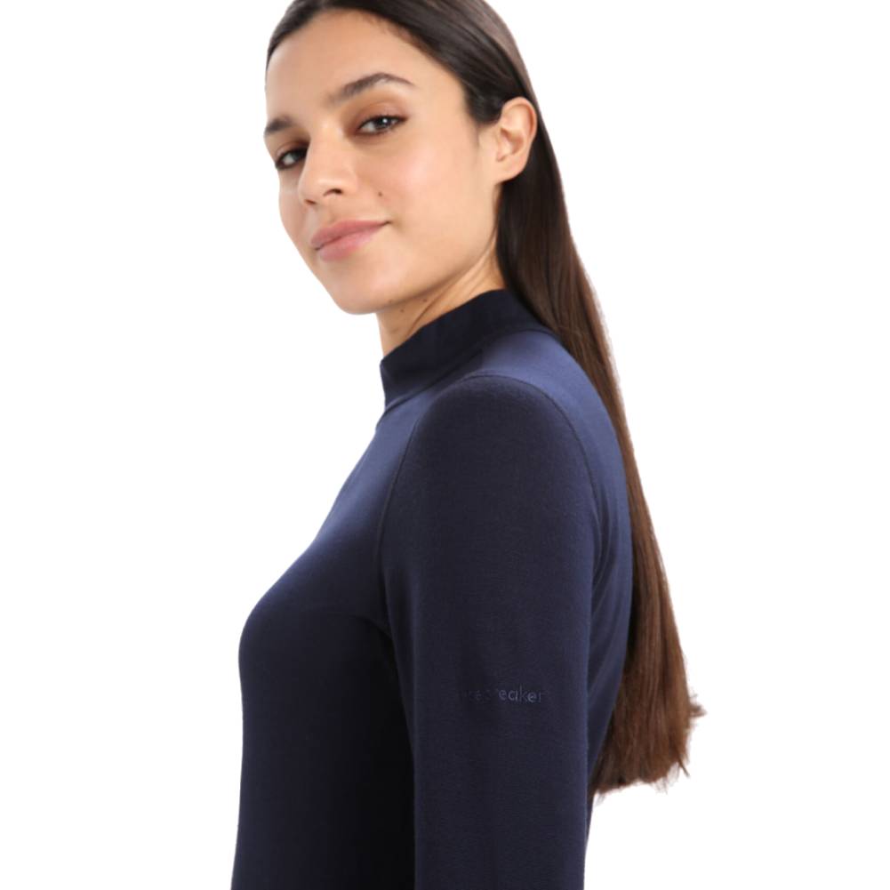 Icebreaker 260 Tech Womens LS Turtleneck - Skiis & Biikes