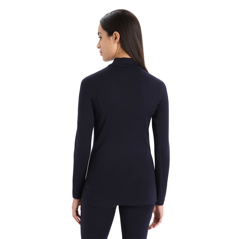 Icebreaker 260 Tech Womens LS Turtleneck - Skiis & Biikes