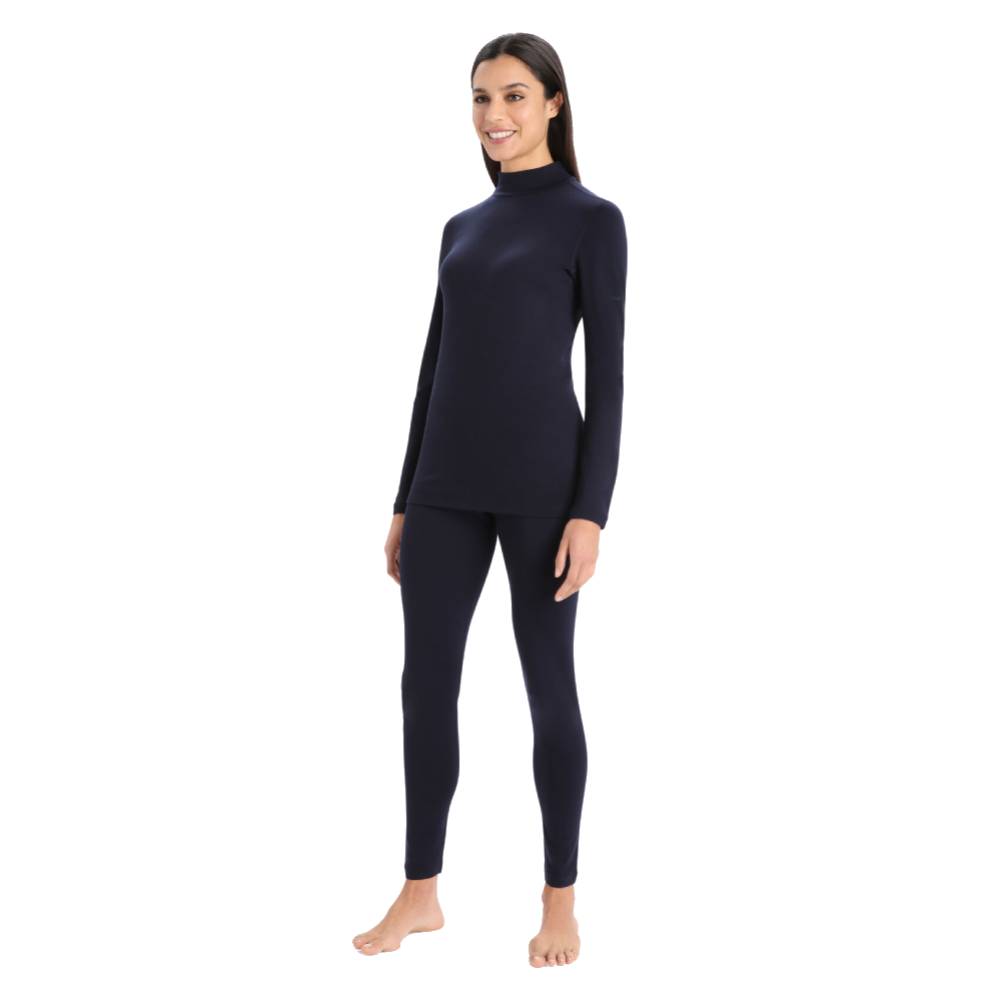 Icebreaker 260 Tech Womens LS Turtleneck - Skiis & Biikes