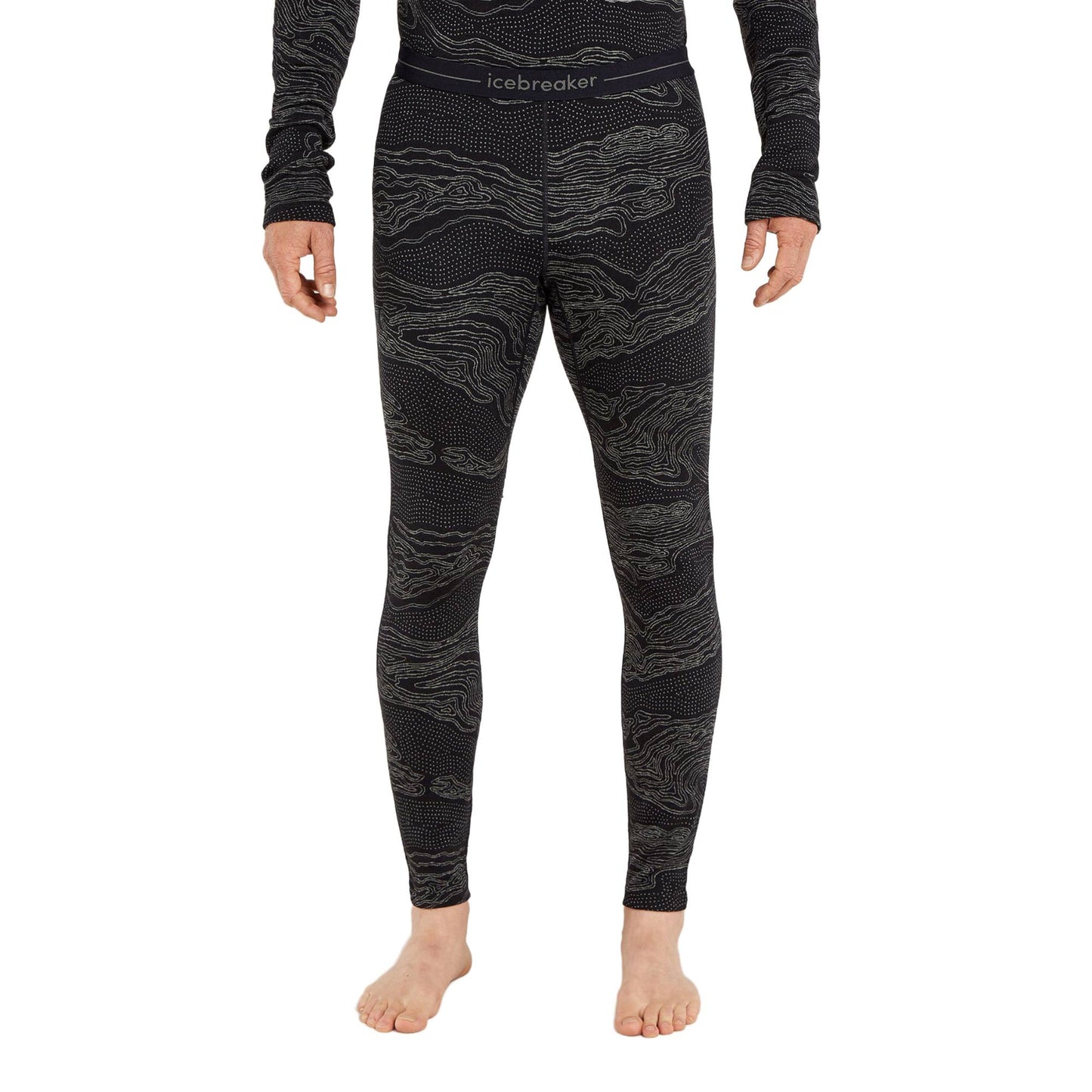 Icebreaker 260 Vertex Mens Leggings Snow Guide - Skiis & Biikes
