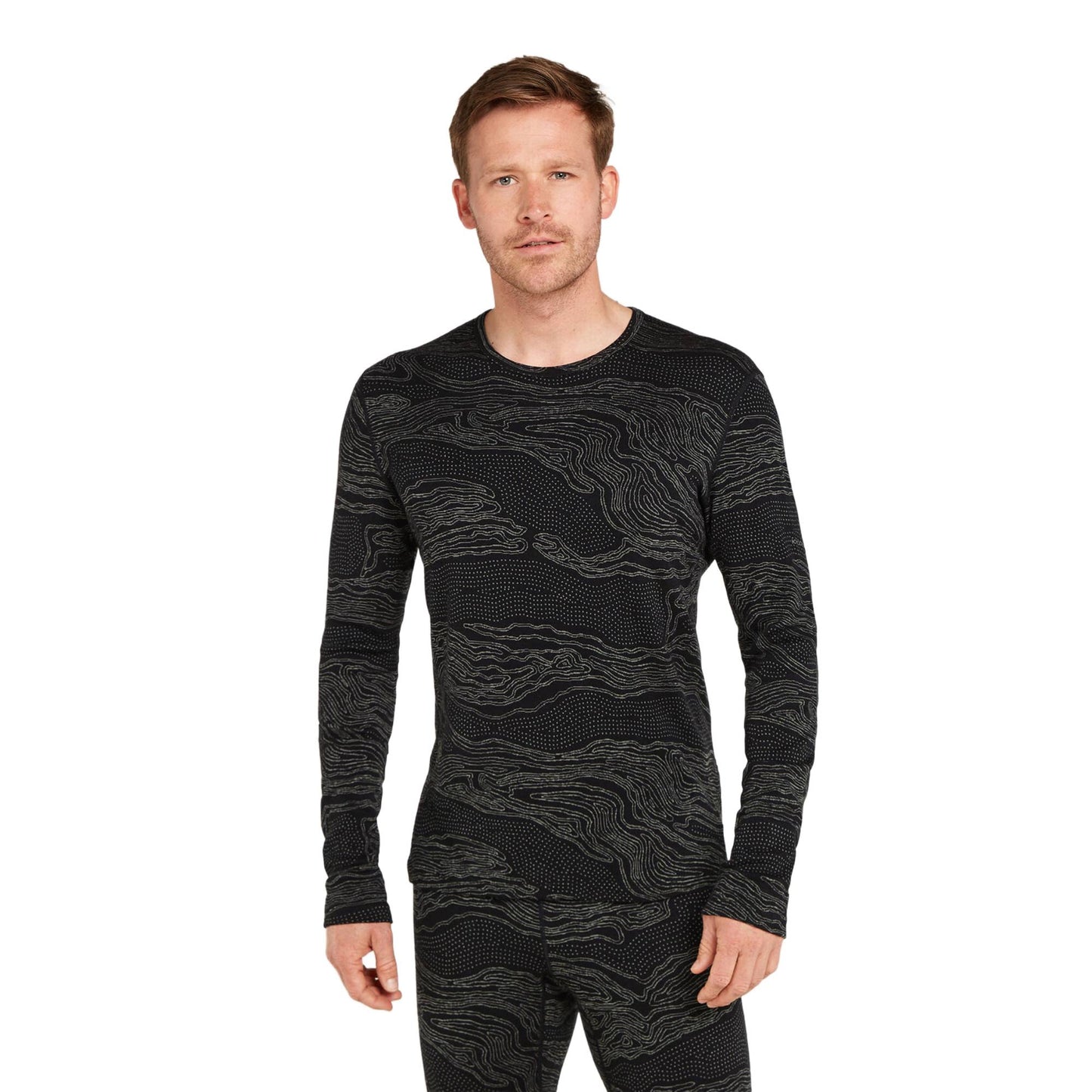 Icebreaker 260 Vertex Mens LS Crewe Snow Guide - Skiis & Biikes