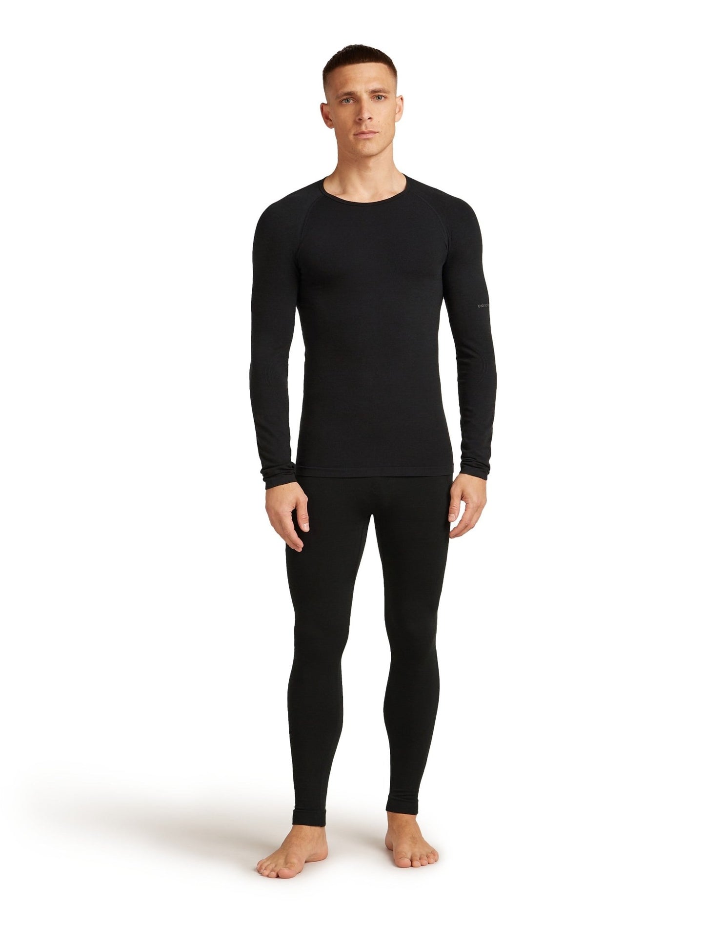 Icebreaker 260 ZoneKnit Mens Seamless LS Crewe - Skiis & Biikes