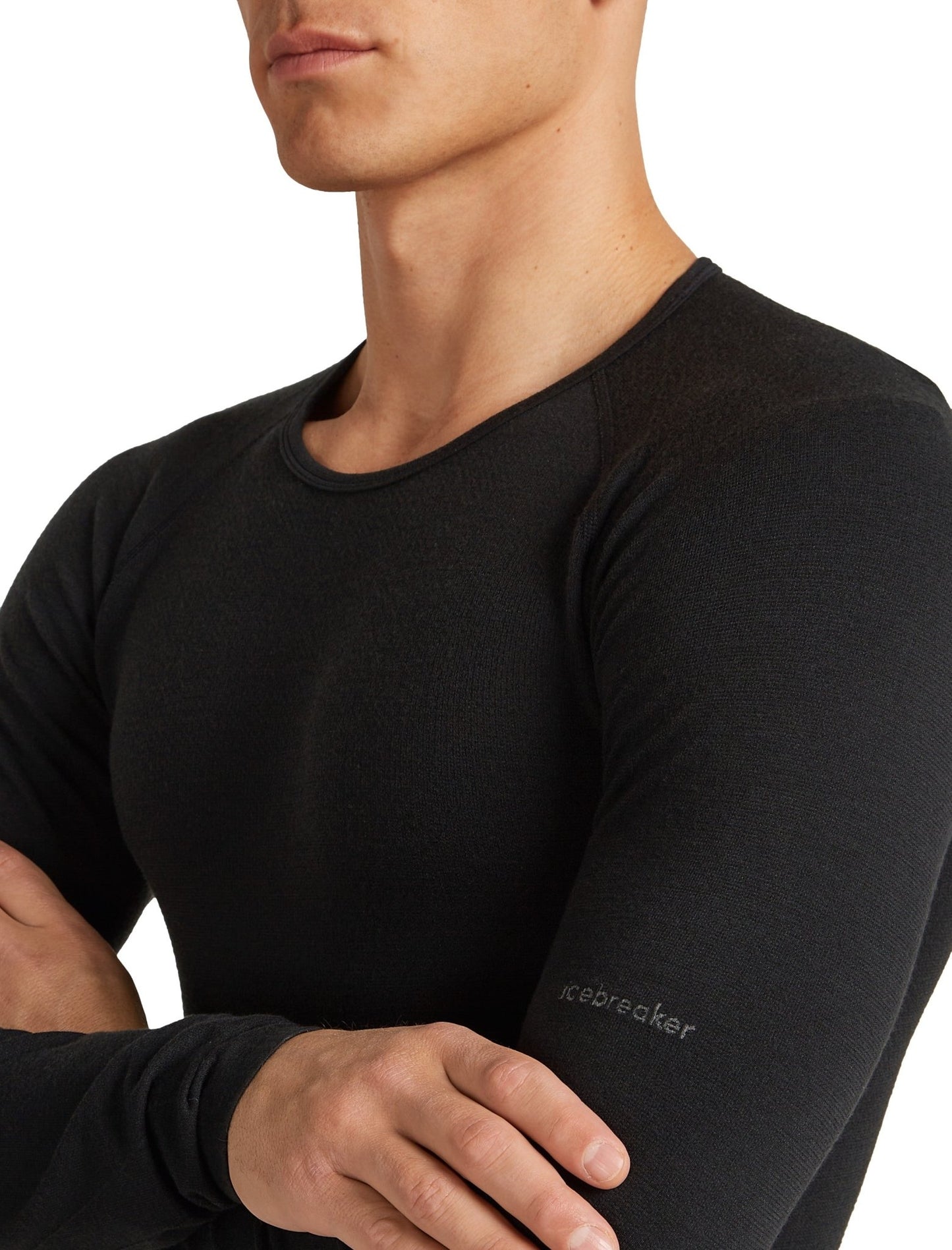 Icebreaker 260 ZoneKnit Mens Seamless LS Crewe - Skiis & Biikes