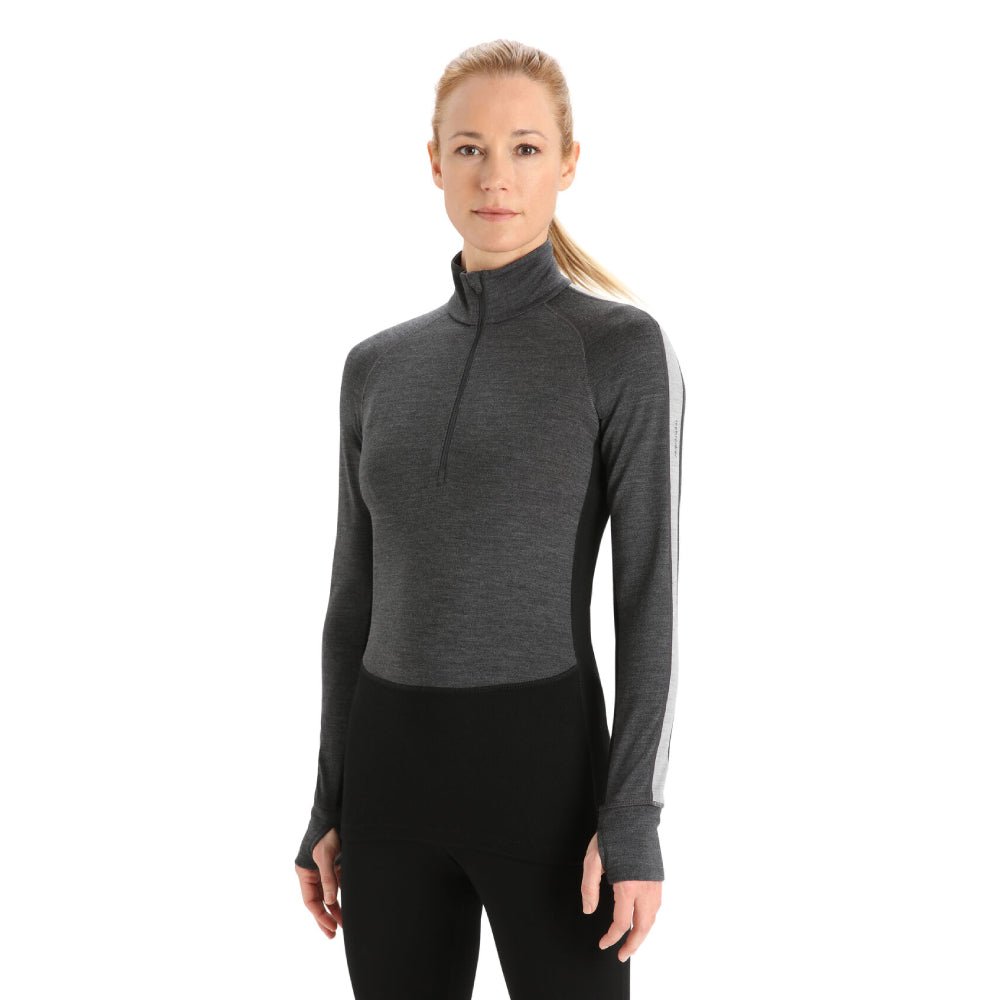 Icebreaker 260 ZoneKnit Womens LS Half Zip - Skiis & Biikes