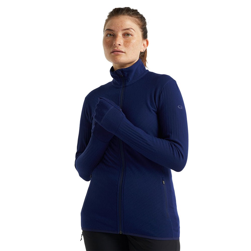 Icebreaker Descender Womens LS Zip - Skiis & Biikes