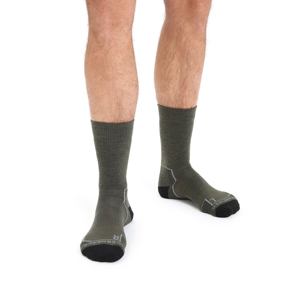 Icebreaker Hike+ Medium Mens Crew Sock - Skiis & Biikes