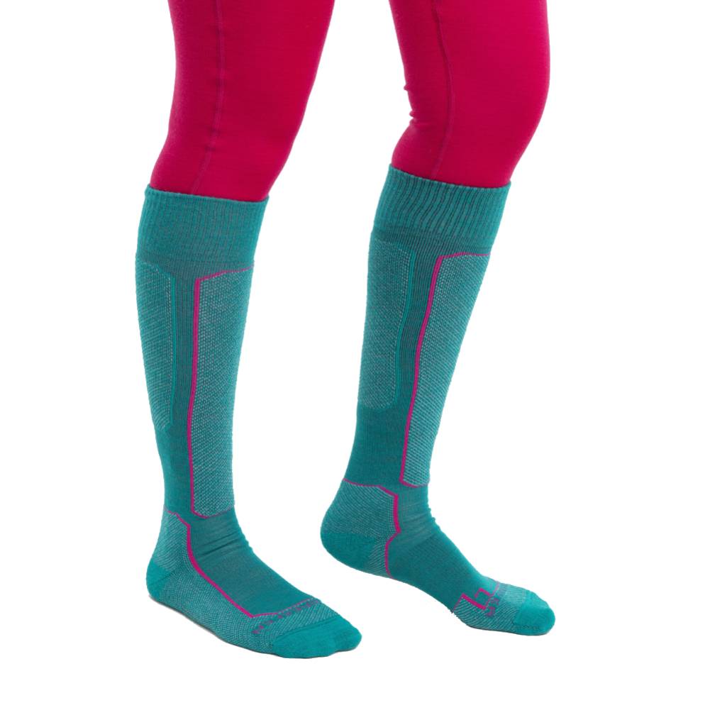 Icebreaker Ski+ Light OTC Womens Sock - Skiis & Biikes