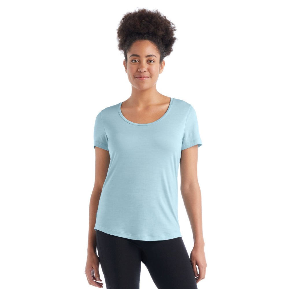 Icebreaker Sphere II Womens SS Scoop Tee - Skiis & Biikes