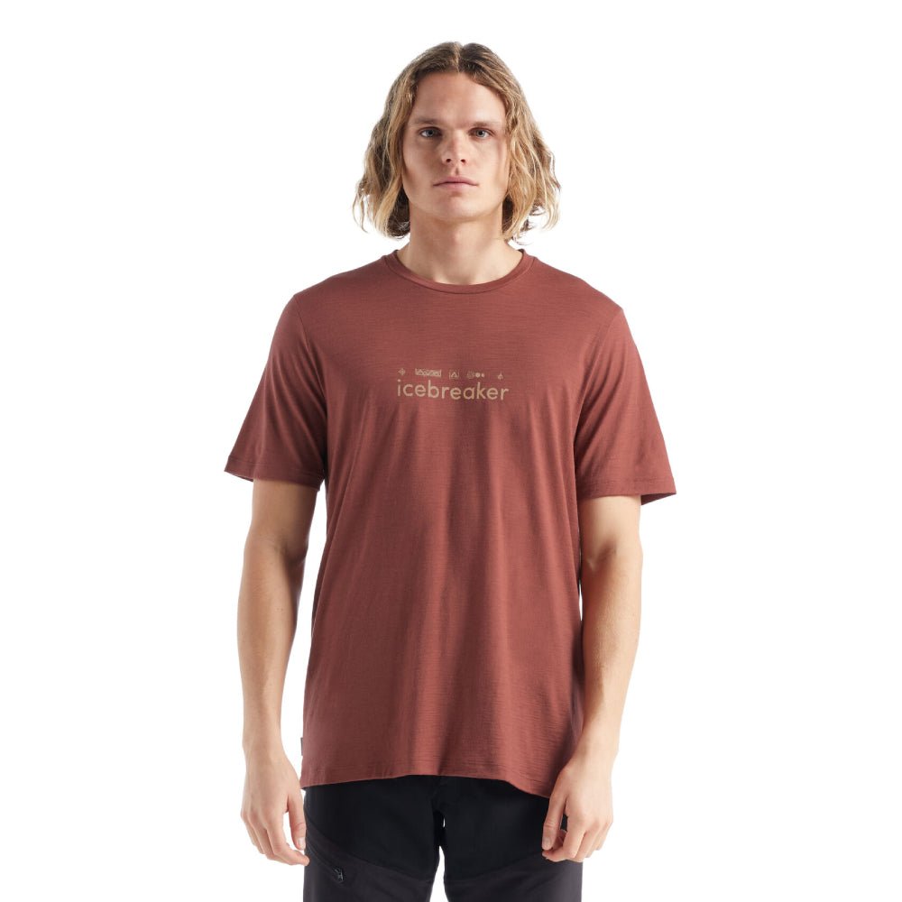 Icebreaker Tech Lite II Nature Touring Club Mens SS Tee - Skiis & Biikes