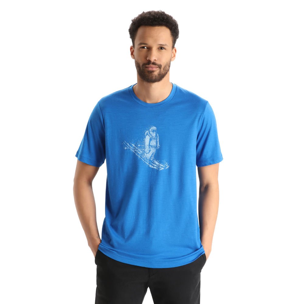 Icebreaker Tech Lite II Skiing Yeti Mens SS Tee - Skiis & Biikes
