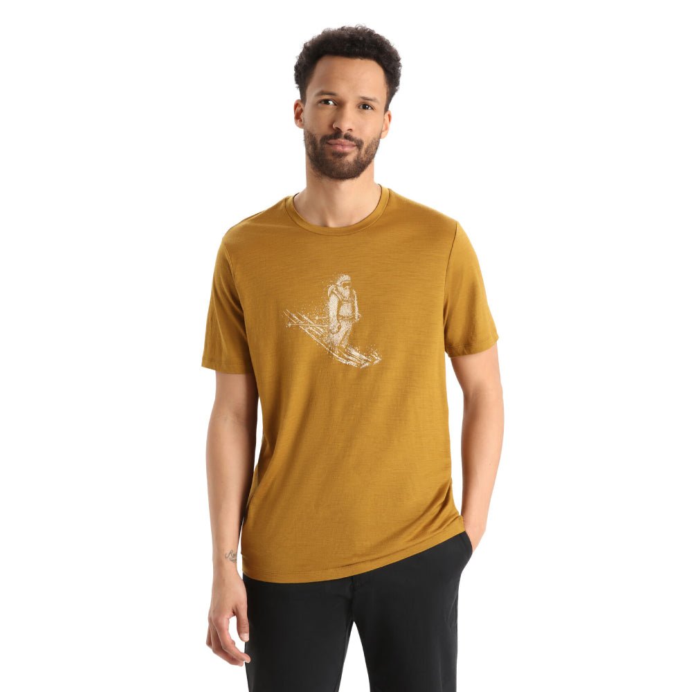 Icebreaker Tech Lite II Skiing Yeti Mens SS Tee - Skiis & Biikes