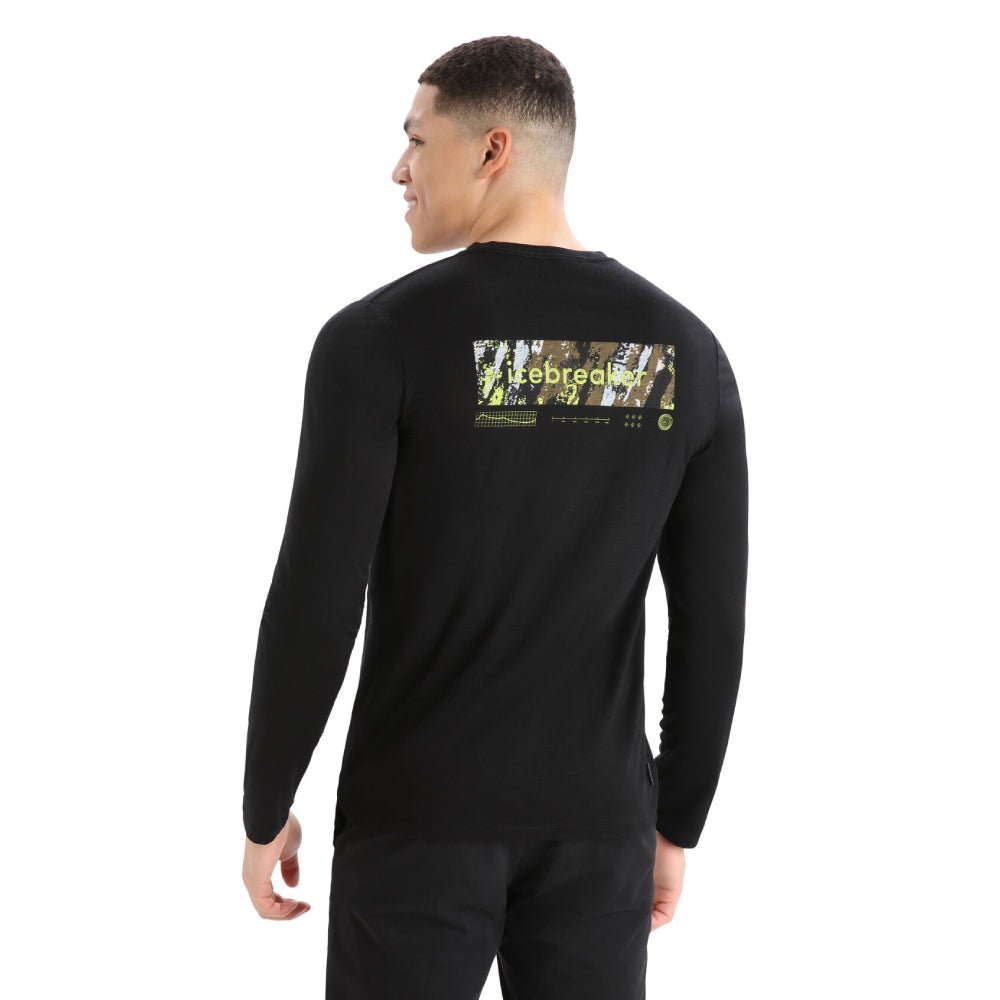 Icebreaker Tech Lite II Summit Tread Mens LS Tee - Skiis & Biikes