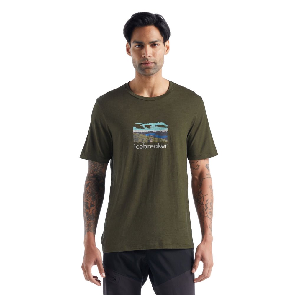 Icebreaker Tech Lite II Trailhead Mens SS Tee - Skiis & Biikes